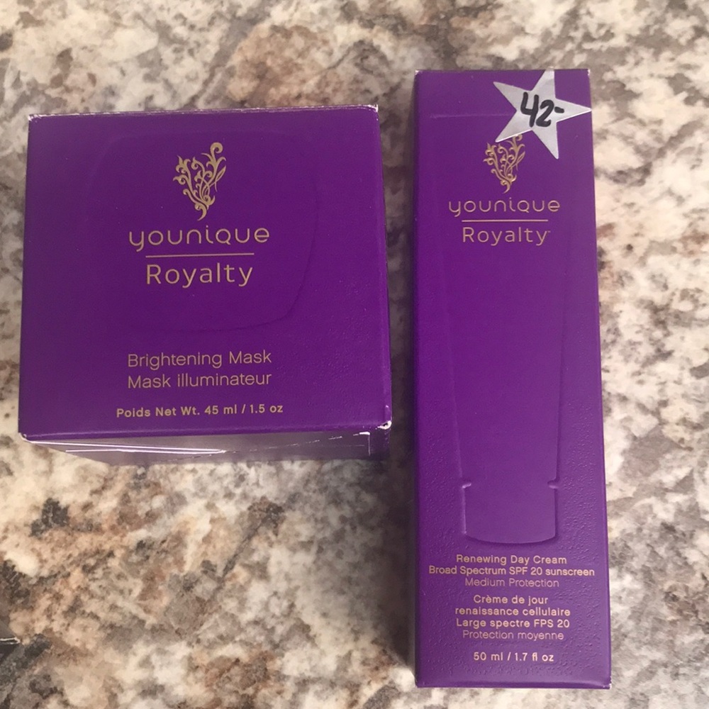 Younique Brightening Mask & Renewing Day Cream
